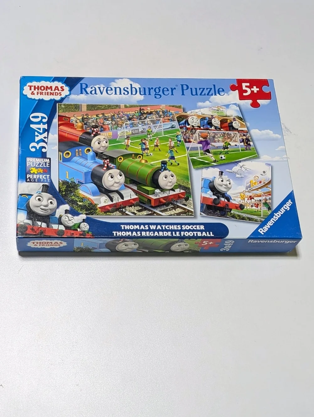 Ravensburger Puzzle Thomas Watches Soccer 3x49
